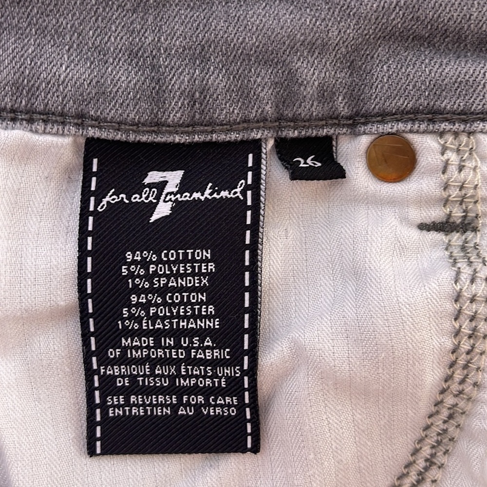 7 for all mankind womens skinny ankle jean size 26 - Picture 9 of 9